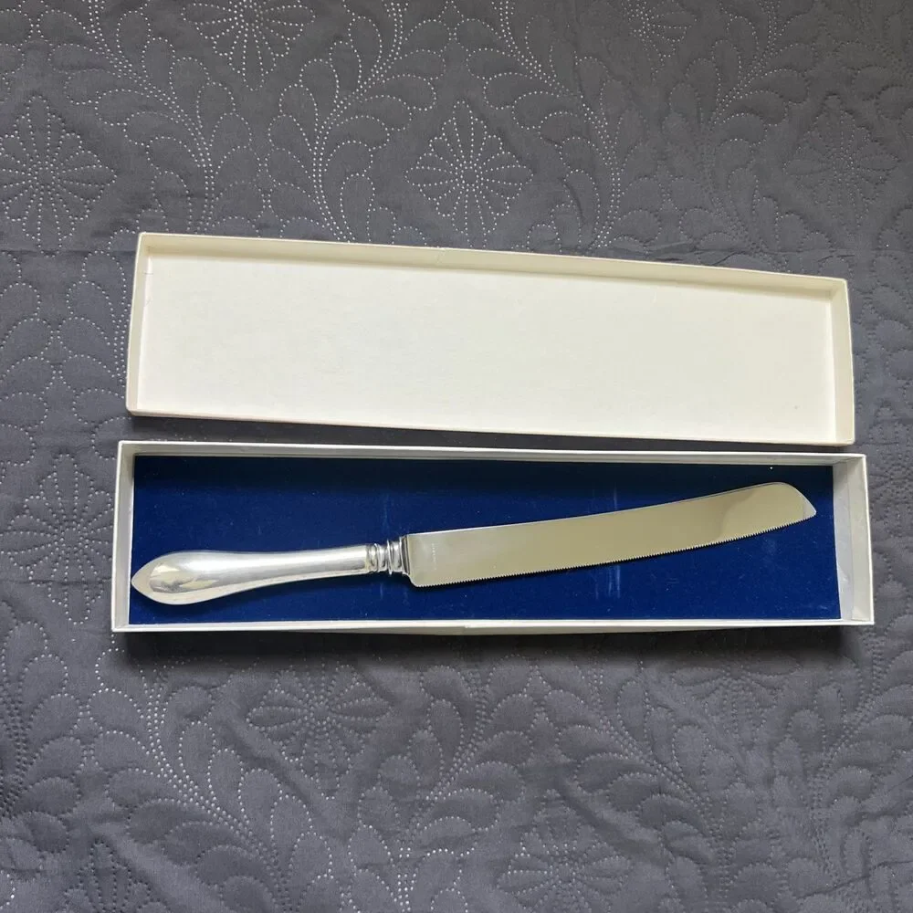 VTG Reed & Barton Orig. Paul Revere Design Stainless Steel Wedding Cake Knife